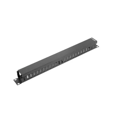 Kabelmanagementpanel Lanberg AK-1201-B Metall 1U 19" Schwarz 490g