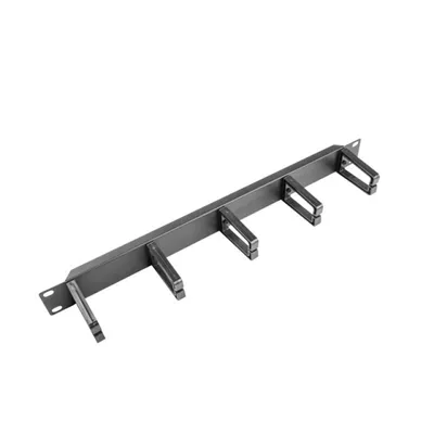 Kabelmanagementpanel Lanberg AK-1202-B 19" 1U Kunststoff Schwarz