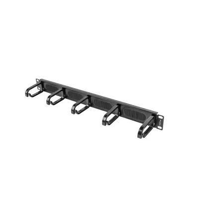 Panel-Pasacables Lanberg AK-1203-B mit Bürsten 1U 19 Zoll Schwarz