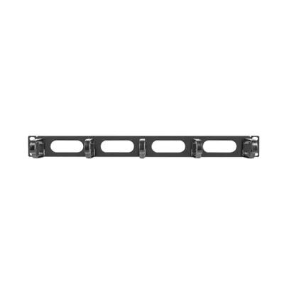 Kabelmanagement-Panel Lanberg AK-1205-B Metall Plastik Schwarz 1U