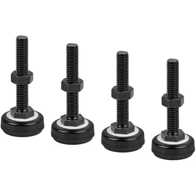 Rackfuß Lanberg AK-1602-B M10 ABS Metall Schwarz 60 kg 78 mm