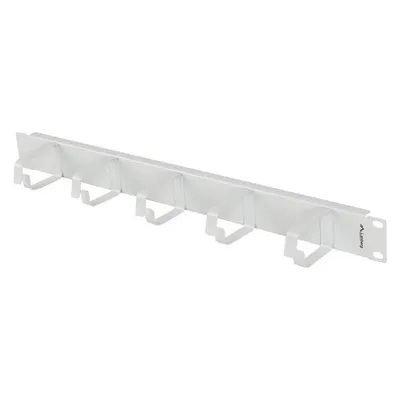 Lanberg Organizer Kabli 19"1U z 5 metalowymi uchwytami typ B szary
