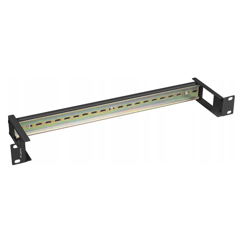 DIN Schienen Montage Lanberg AK-1801-B 19" Schwarz RAL9004 1U DIN Schiene