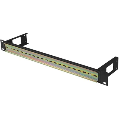 DIN Schienen Montage Lanberg AK-1801-B 19" Schwarz RAL9004 1U DIN Schiene