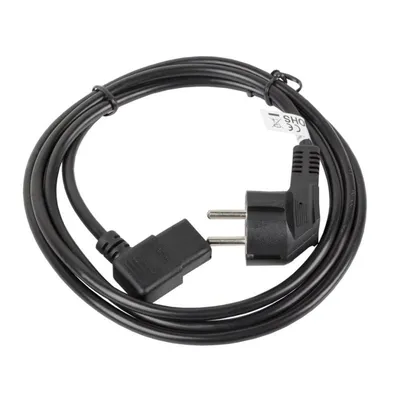 Netzkabel LANBERG CA-C13C-12CC-0030-BK 3 m Schwarz CEE7/7 zu IEC 320