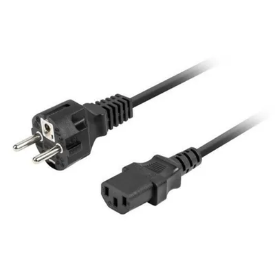 Netzkabel Lanberg CA-C13C-14CC-0018-BK 1,8m C13 Kupplung CEE7/7 Netzkabel Lanberg CA-C13C-14CC-0018-BK 1,8m C13 Kupplung CEE7/7