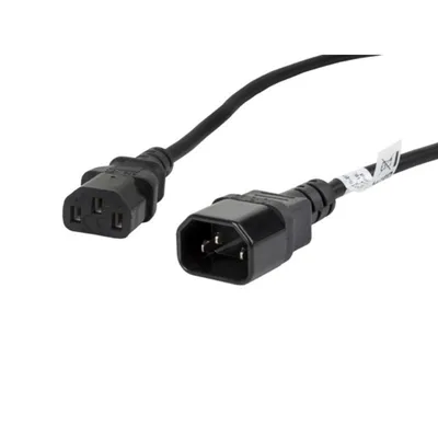 Netzkabel Lanberg CA-C13E-11CC-0018-BK 1,8 m C13 Buchse auf C14 Stecker Schwarz