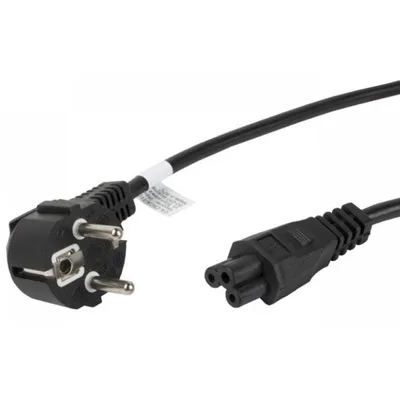 Lanberg Stromkabel CEE 7/7 auf IEC 320 C5 Stecker/Buchse 1,8m VDE Schwarz