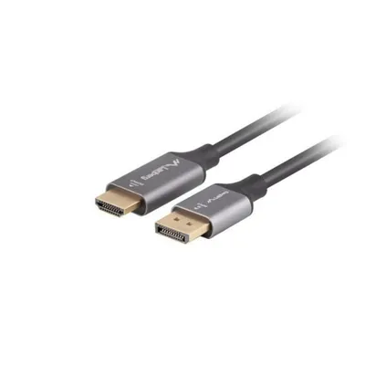 Kabel Adapter DisplayPort zu HDMI Lanberg 1 m Schwarz/Silber