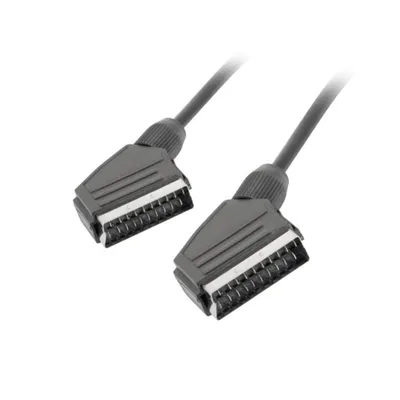 SCART Kabel Lanberg CA-EUEU-10CC-0018-BK 1,8m Schwarz SCART Stecker zu Stecker