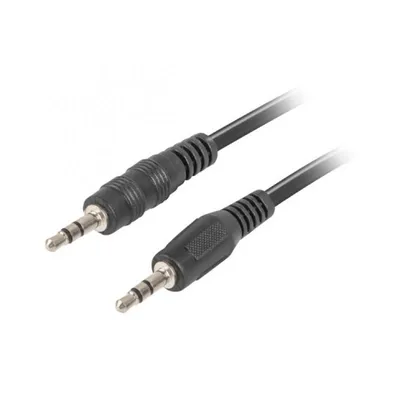 Lanberg Audiokabel MiniJack 3,5 mm 3-polig Stecker/Stecker 2 m Schwarz