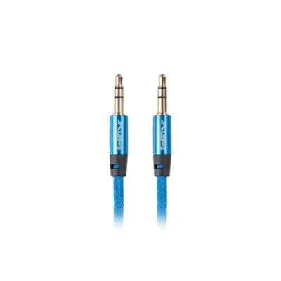 Kabel Jack 3,5mm Lanberg CA-MJMJ-10CU-0020-BL 2m Blau Stecker/Stecker