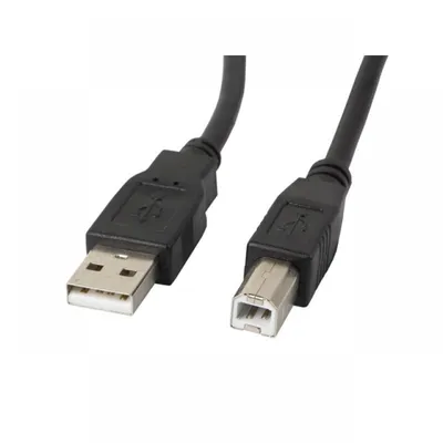 Lanberg Kabel USB-A 2.0 auf USB-B Stecker/Stecker 3 m Schwarz