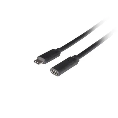 USB-C zu USB-C Kabel Lanberg 0,5 m Schwarz USB 3.2 Gen 1 5 Gbit/s