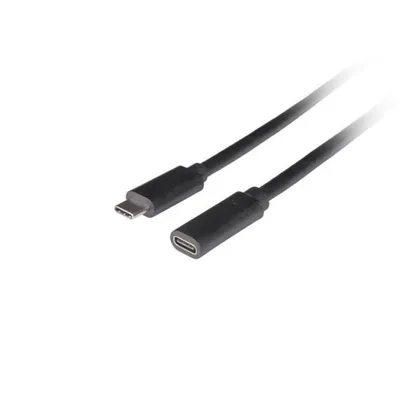 USB-C zu USB-C Kabel Lanberg 1,5 m USB 3.2 Gen 1 5 Gbit/s Schwarz