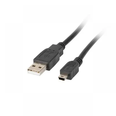 Lanberg Mini-USB-auf-USB-2.0-Kabel, 1,8 m, Schwarz