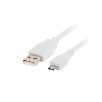 Lanberg Micro USB auf USB 2.0 Kabel 1m Weiß