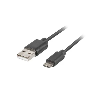 Kabel Lanberg CA-USBM-20CU-0018-BK Micro-USB A USB C 1,8m USB 2.0 0,48 Gbit/s Schwarz