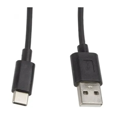 Lanberg Kabel USB-C auf USB-A 2.0 Stecker/Stecker 1 m Schwarz