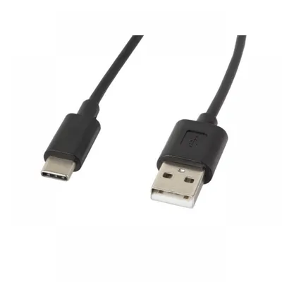 Lanberg Kabel USB-C auf USB-A 2.0 Stecker/Stecker 1,8 m Schwarz