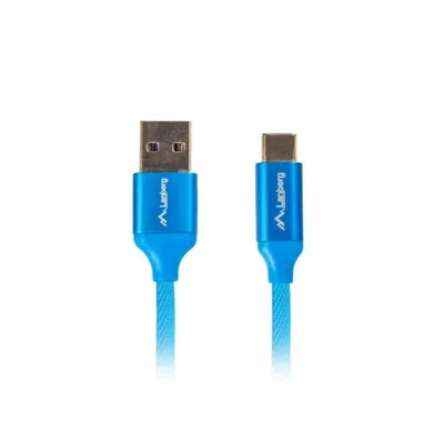 USB-Kabel Lanberg CA-USBO-22CU-0005-BL 0,5 m USB-A auf USB-C Blau Goldkontakt