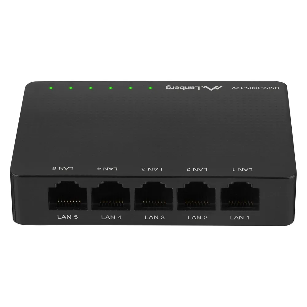 Netzwerk Switch Lanberg DSP2-1005-12V 5 Ports Gigabit Ethernet Unmanaged