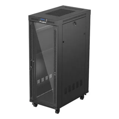 Rack Lanberg FF01-6032-12BL 32U Bodenmontage Metall/Glas 1200 kg IP20 Schwarz