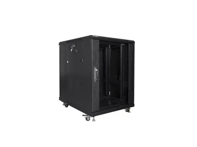 Free Standing Lanberg FF01-6815-12B 15U 800 kg Rack Cabinet Schwarz Free Standing Lanberg FF01-6815-12B 15U 800 kg Rack Cabinet Schwarz