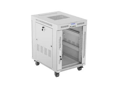 Rack Lanberg FF01-6815-12SL 15U 1200 kg IP20 Grau frei stehendes Gehäuse