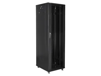 Rack Schrank Lanberg FF01-6842-12B 42U 800 kg Schwarz Rack Schrank Lanberg FF01-6842-12B 42U 800 kg Schwarz