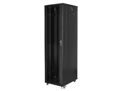 Rack Lanberg FF01-8837-12B 37U 800 kg Gabelschloss Schwarzer Rackschrank
