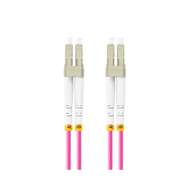 Glasfaser-Patchkabel Lanberg FO-LULU-MD41-0010-VT 1 m OM4 LC LC