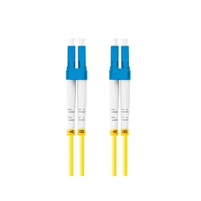 Lanberg FO-LULU-SD11-0020-YE 2m G.657.A1 LC zu LC gelbes Glasfaserkabel