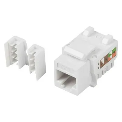 Kabel Lanberg KSU6-1090 Flach Weiß RJ-45 LSA Stecker Buchse
