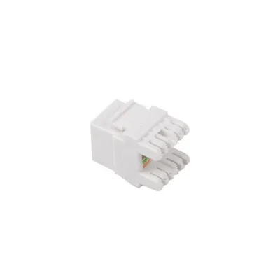 Netzwerk-Keystone Lanberg KSUA-1000 RJ-45 Buchse flach weiß Cat6a 22/26AWG