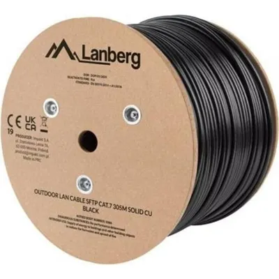 LAN-Kabel Lanberg CAT7 SFTP 305 m RJ45 Schwarz