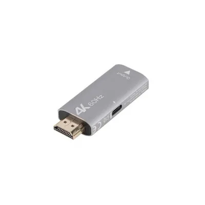 Lanberg AD-HD-DP-01 HDMI DisplayPort Adapter Kabel männlich weiblich Rechtwinklig