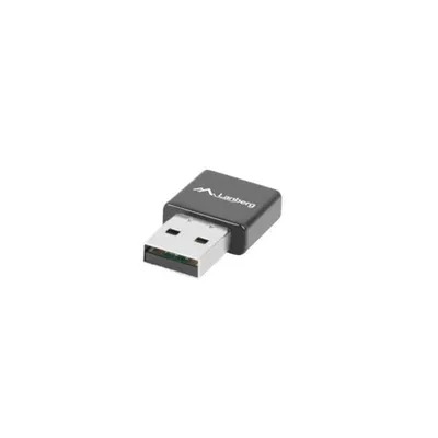 Netzwerkadapter Lanberg NC-0300-WI Inalámbrico USB 2400 Mbit/s Schwarz