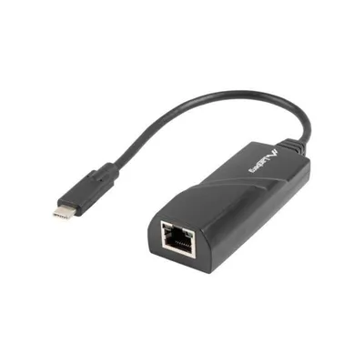 USB-C zu Ethernet Gigabit Adapter Lanberg NC-1000-02 0,15 m Schwarz