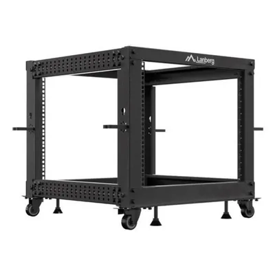 Rack Lanberg OR01-6109-B 9U 600 kg Schwarz Rackschienen Rollen Rack