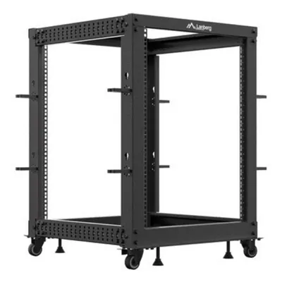 Rack Lanberg OR01-6115-B 15U 600 kg schwarz mit Rackschienen und Umlenkrolle Rack Lanberg OR01-6115-B 15U 600 kg schwarz mit Rackschienen und Umlenkrolle