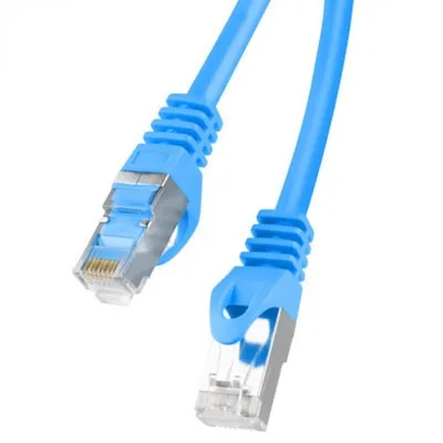 Lanberg Netzwerkkabel RJ45 Cat.6 FTP 25 cm Blau