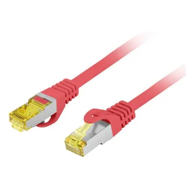 Netzwerkkabel Lanberg PCF6A-10CU Cat6a S/FTP 0,25 m Rot