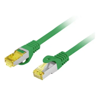Netzwerkkabel Lanberg PCF6A-10CU Cat6a S/FTP 0,5 m grün
