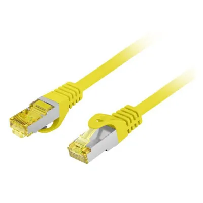 Netzwerkkabel Lanberg PCF6A-10CU Cat6a S/FTP 0,5 m Gelb