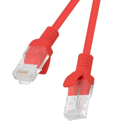 Lanberg Netzwerkkabel RJ45 UTP Cat.5e 50cm Rot