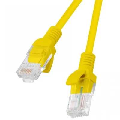 Lanberg Netzwerkkabel RJ45 UTP Cat.5e 50cm Gelb