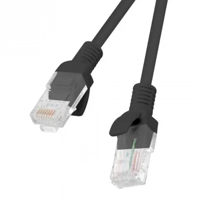 Lanberg Netzwerkkabel RJ45 UTP Cat.5e 10 m Schwarz