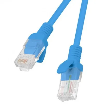 Lanberg Netzwerkkabel RJ45 UTP Cat.6 25cm Blau