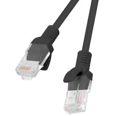 Lanberg Netzwerkkabel RJ45 UTP Cat.6 25 cm Schwarz